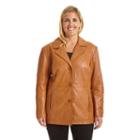 Plus Size Excelled Leather Jacket, Women's, Size: 1xl, Beig/green (beig/khaki)