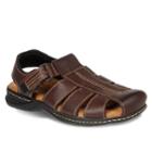 Dr. Scholl's Gaston Men's Leather Fisherman Sandals, Size: Medium (9), Brown