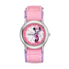 Disney's Minnie Mouse Girls' Time Teacher Watch, Pink
