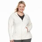 Plus Size Tek Gear&reg; Dry Tek Zip-front Hoodie, Women's, Size: 3xl, Light Grey