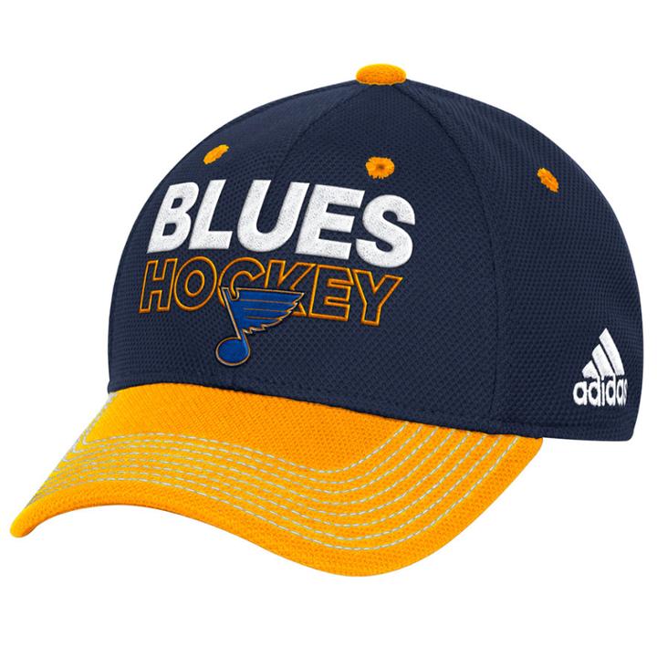 Adult Adidas St. Louis Blues Locker Room Flex-fit Cap, Men's, Size: L/xl, Blue