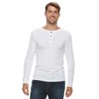Men's Apt. 9&reg; Soft Touch Slubbed Henley, Size: Xl, White