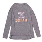 Girls 7-16 Harper & Elliott Hatchi Raglan Graphic Tee, Size: Xl, Grey (charcoal)