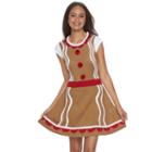 Juniors' It's Our Time Costume Christmas Sweaterdress, Girl's, Size: Large, Med Brown