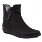 London Fog Piccadilly Women's Chelsea Waterproof Rain Boots, Size: 8, Black