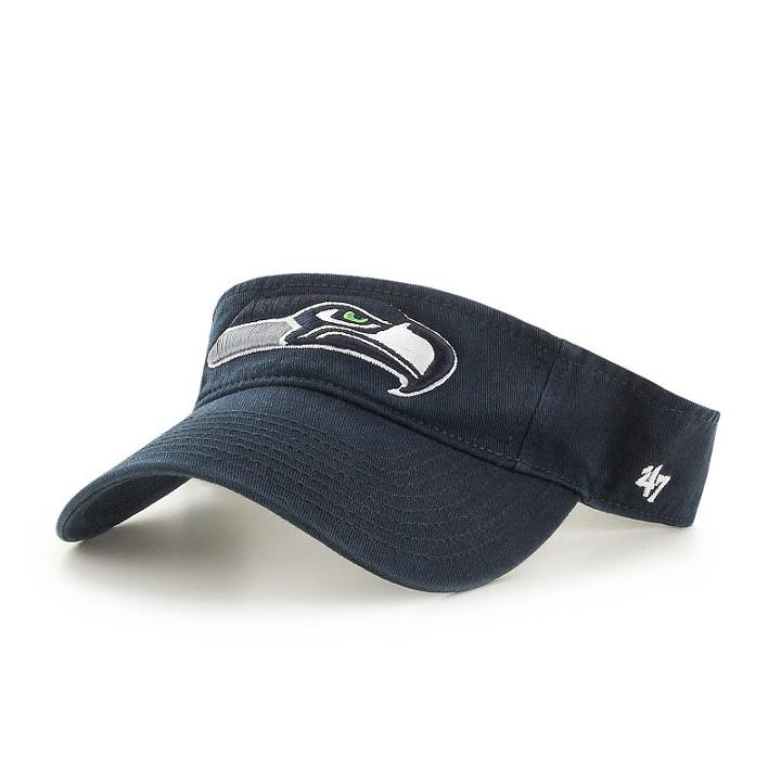 Adult '47 Brand Seattle Seahawks Clean Up Visor, Blue (navy)