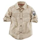 Boys 4-8 Carter's Park Ranger Button-front Shirt, Boy's, Size: 8, Med Beige