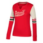Women's Ccm Detroit Red Wings Notch-neck Tee, Size: Medium