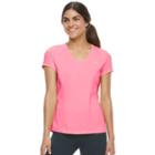 Women's Fila Sport&reg; Essential V-neck Short Sleeve Tee, Size: Large, Med Pink