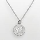 Logoart Milwaukee Brewers Sterling Silver Logo Charm, Women's, Size: 18, Multicolor