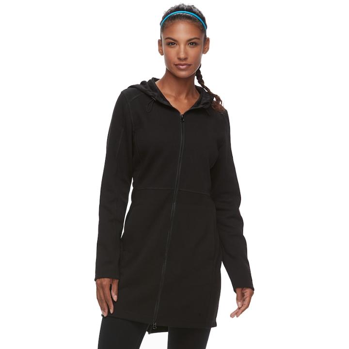 Women's Fila Sport&reg; Hooded Anorak Jacket, Size: Xs, Black