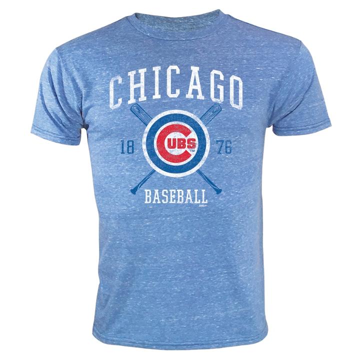 Boys 8-20 Chicago Cubs Stitches Printed Tee, Size: Xl 18-20, Blue