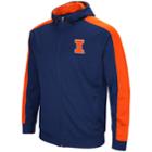 Men's Illinois Fighting Illini Setter Full-zip Hoodie, Size: Medium, Dark Blue