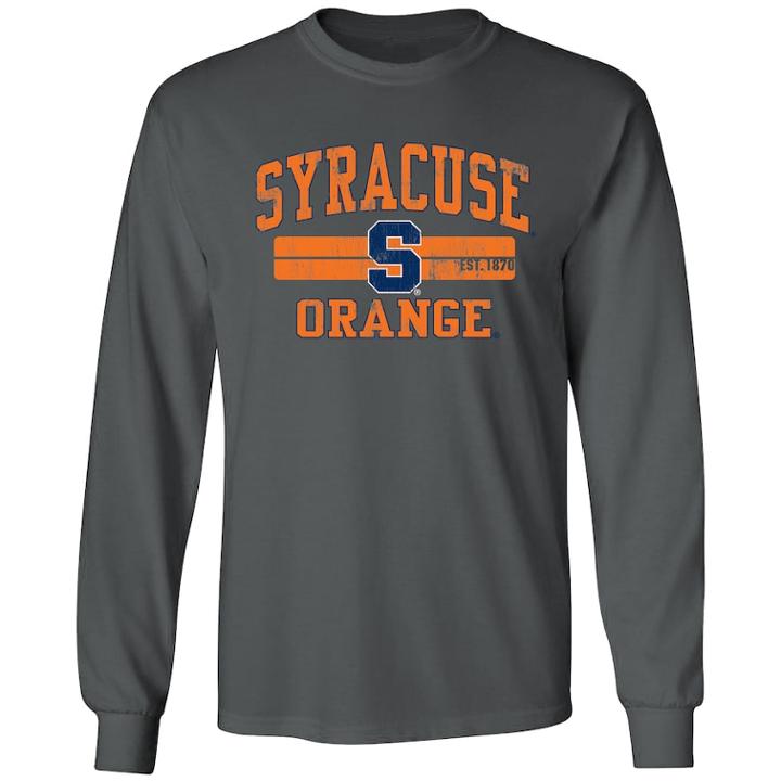 Men's Syracuse Orange Splitter Tee, Size: Medium, Grey (charcoal)