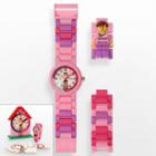 Lego Kids' Time Teacher Watch & Construction Clock Set - 9005039, Girl's, Pink