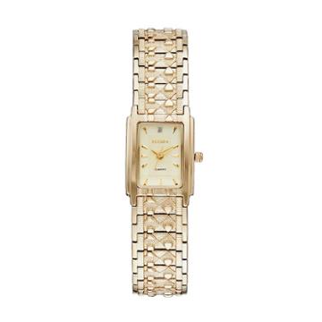 Elgin Women's Diamond Accent Watch, Yellow