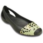 Crocs Sienna Women's Leopard Fade Women's Flats, Size: 9, Grey (charcoal)