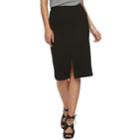 Women's Jennifer Lopez Ponte Pencil Skirt, Size: Xs, Black
