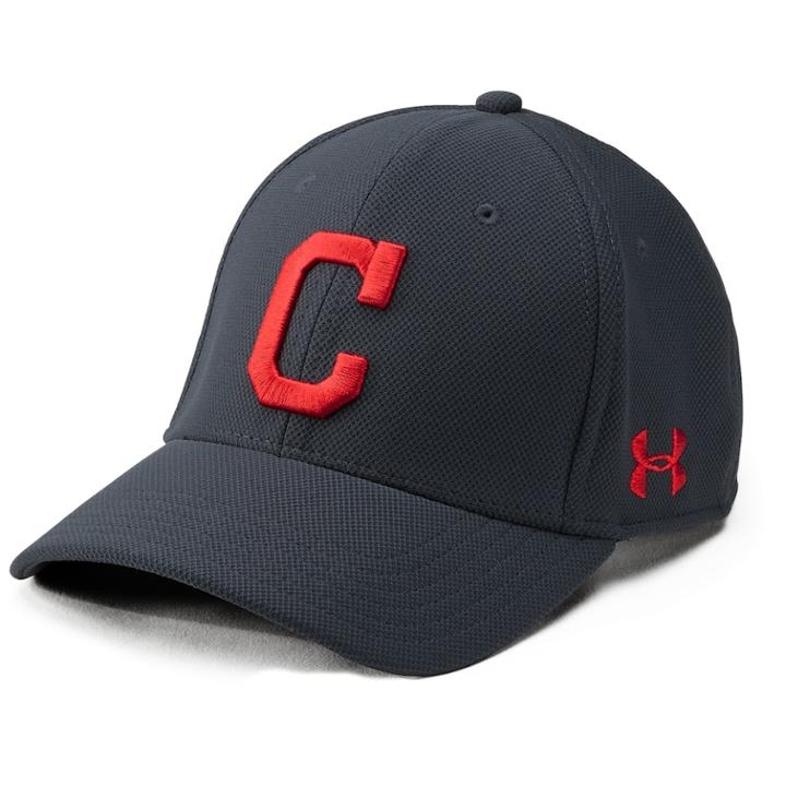 Men's Under Armour Cleveland Indians Blitzing Adjustable Cap, Black