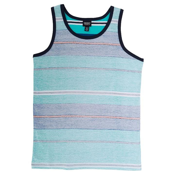 Boys 8-20 French Toast Reverse Print Tank, Boy's, Size: Medium, Turquoise/blue (turq/aqua)