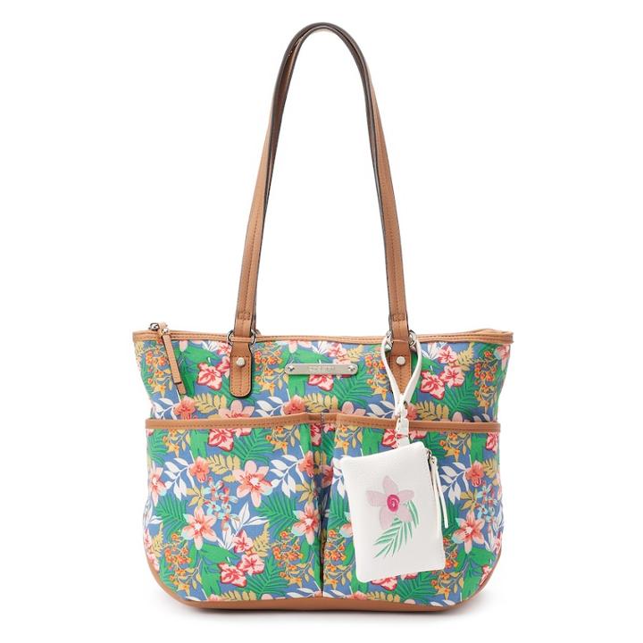 Rosetti Mina Printed Tote & Coin Purse, Women's, Blue