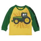 Boys 4-7x John Deere Tractor Raglan Tee, Size: 6, Yellow