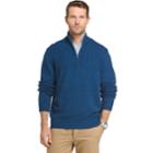Men's Izod Newport Regular-fit Cable-knit Quarter-zip Pullover, Size: Small, Brt Blue