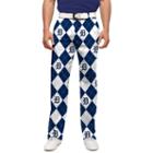 Men's Loudmouth Detroit Tigers Argyle Pants, Size: 36x34, Blue (navy)