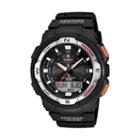 Casio Men's Twin Sensor World Time Compass Analog & Digital Chronograph Watch - Sgw500h-1bv, Black