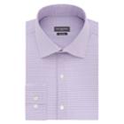 Men's Van Heusen Flex Collar Checkered Dress Shirt, Size: 15.5-34/35, Lt Purple