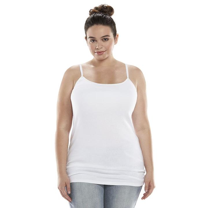 Juniors' Plus Size So&reg; Tunic Tank Top, Girl's, Size: 2xl, White