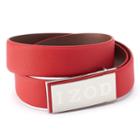 Men's Izod Logo Plaque Golf Belt, Size: 38, Red