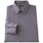 Men's Croft & Barrow&reg; Classic-fit Easy Care Point-collar Dress Shirt, Size: 18-34/35, Grey
