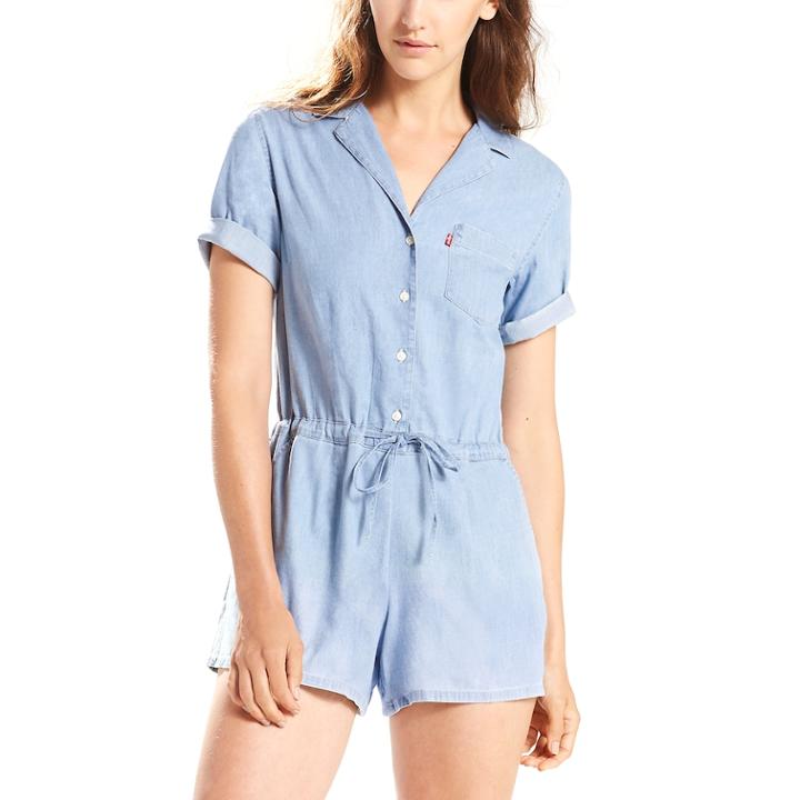 Women's Levi's&reg; Gabby Jean Romper, Size: Small, Light Blue