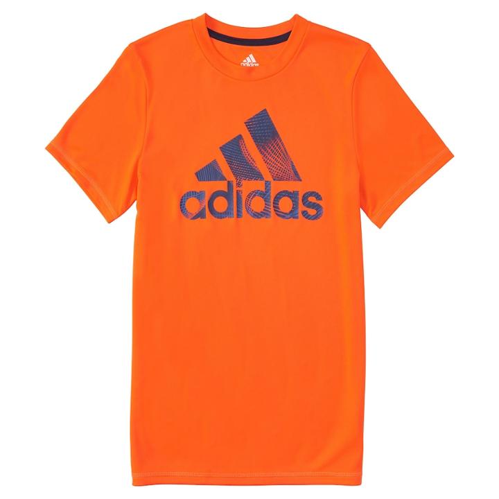Toddler Boy Adidas Pattern Fill Logo Graphic Tee, Size: 3t, Brt Red