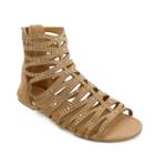 Olivia Miller Leela Women's Gladiator Sandals, Girl's, Size: 6, Med Brown