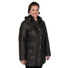 Women's Excelled Nappa Leather Anorak Parka, Size: Xl, Brown