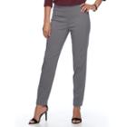 Women's Croft & Barrow&reg; Pull-on Ankle Pants, Size: 14, Grey