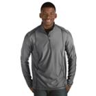 Men's Antigua Tempo Classic-fit Half-zip Pullover Sweater, Size: Small, Dark Grey