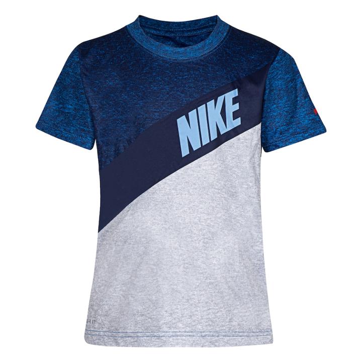 Boys 4-7 Nike Colorblock Sash Dri-fit Graphic Tee, Size: 6, White