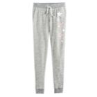 Girls 7-16 So&reg; Metallic Jogger Pants, Size: 7-8, Dark Grey