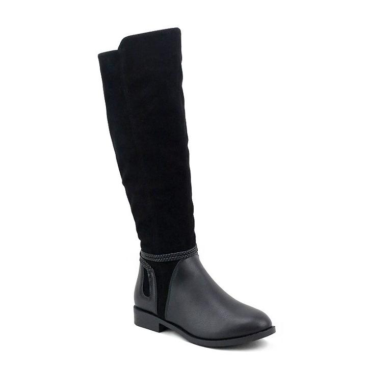 Olivia Miller Woodside Women's Knee High Boots, Girl's, Size: 7.5, Black