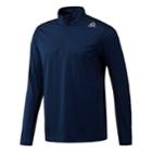 Men's Reebok Perforated 1/4-zip Pullover, Size: Xl, Dark Blue