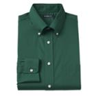 Men's Croft & Barrow&reg; Slim-fit Seasonal Solid Button-down Collar Dress Shirt - Men, Size: S 32-33, Dark Green
