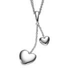 She Sterling Silver Heart Drop Pendant Necklace, Women's, Size: 17, Grey