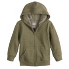 Baby Boy Jumping Beans&reg; Softest Fleece Zip Hoodie, Size: 24 Months, Dark Green