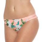 Juniors' Malibu Strappy Hipster Bikini Bottoms, Size: Small, Brt Pink