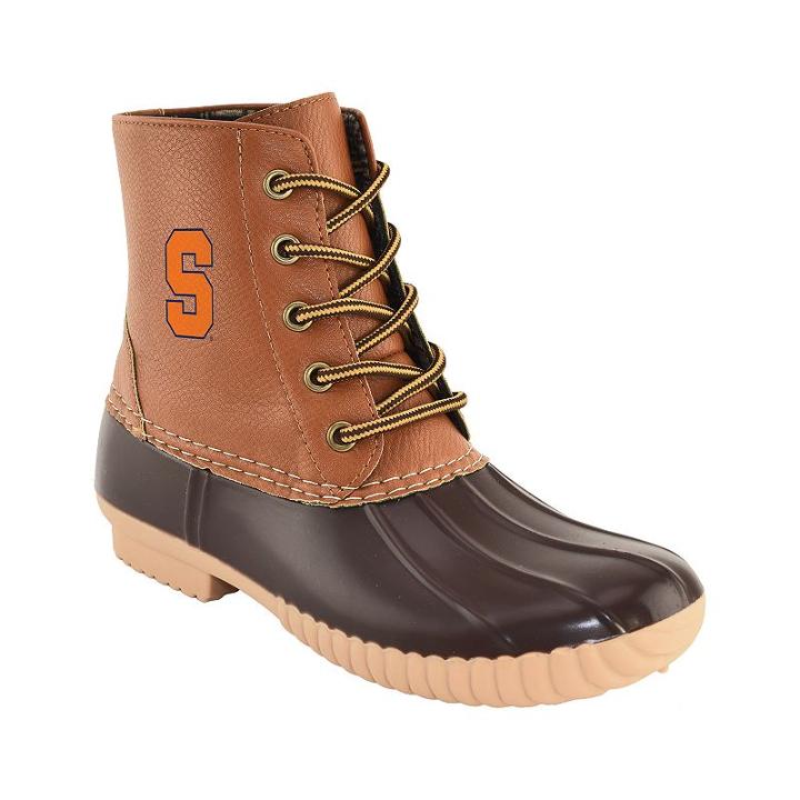 Women's Primus Syracuse Orange Duck Boots, Size: 11, Brown