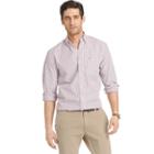 Men's Izod Signature Classic-fit Tattersall-plaid Poplin Button-down Shirt, Size: Xl, Med Orange