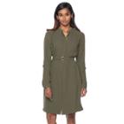 Women's Apt. 9&reg; Shirtdress, Size: Medium, Green